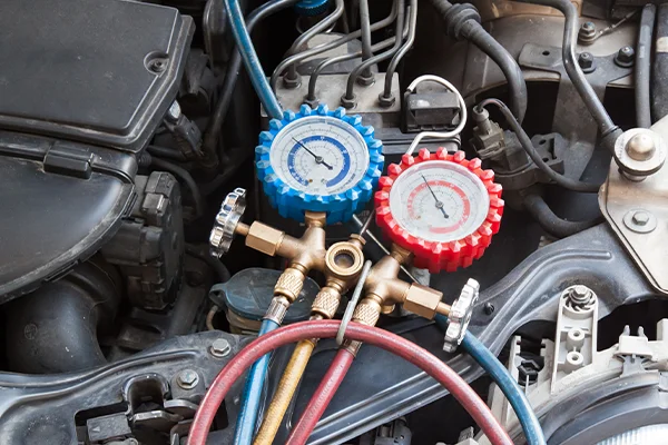 A/C refrigerant refill lines